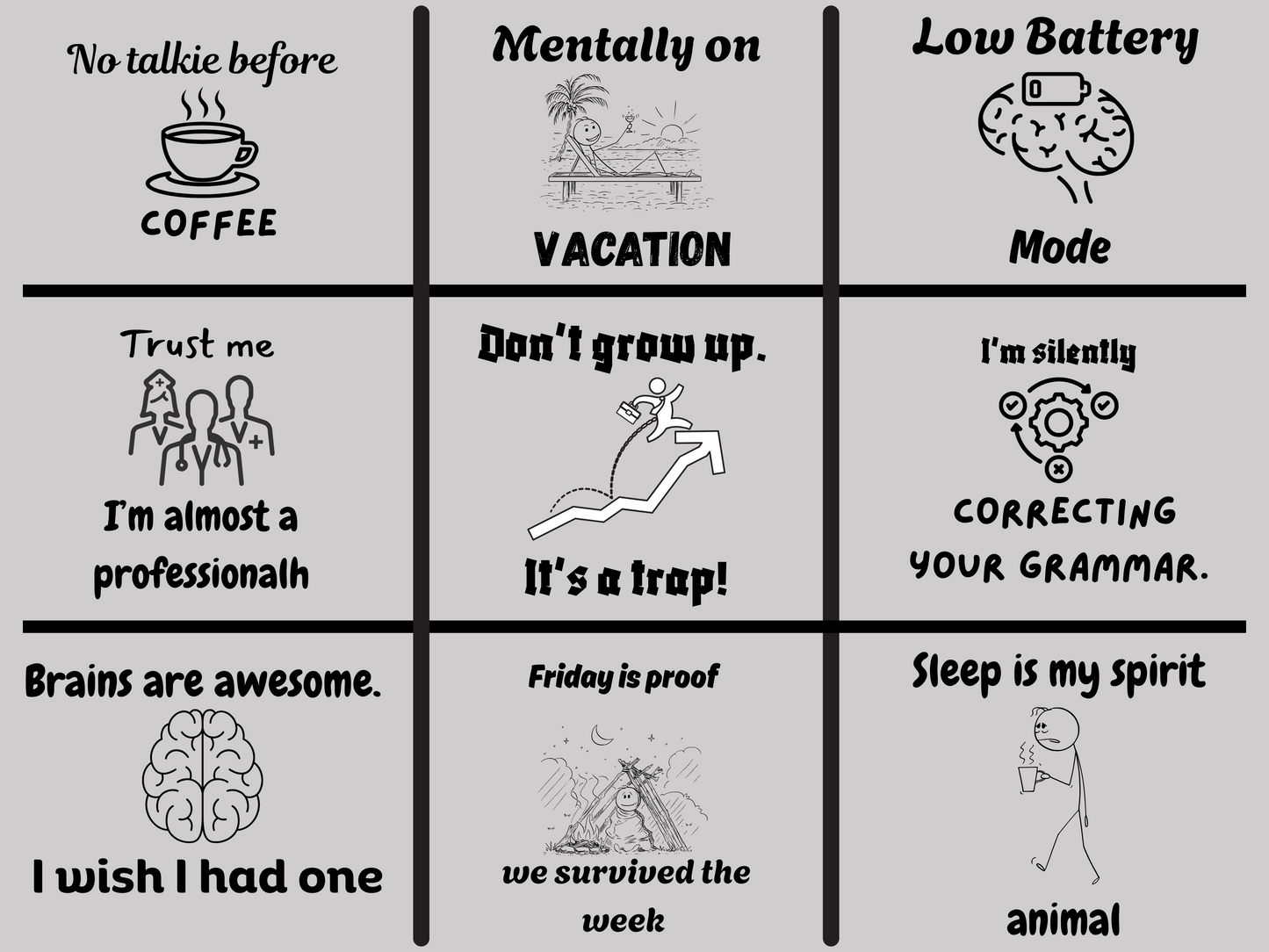 Comedy T-Shirt Design Bundle | Digital Artwork for Printing