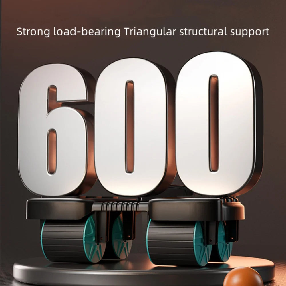 Abdominal Wheel Exerciser Six Elbow Design Slider Abdominal Workout Wheel Automatic Rebound Antislip Home Gym Fitness Equipment